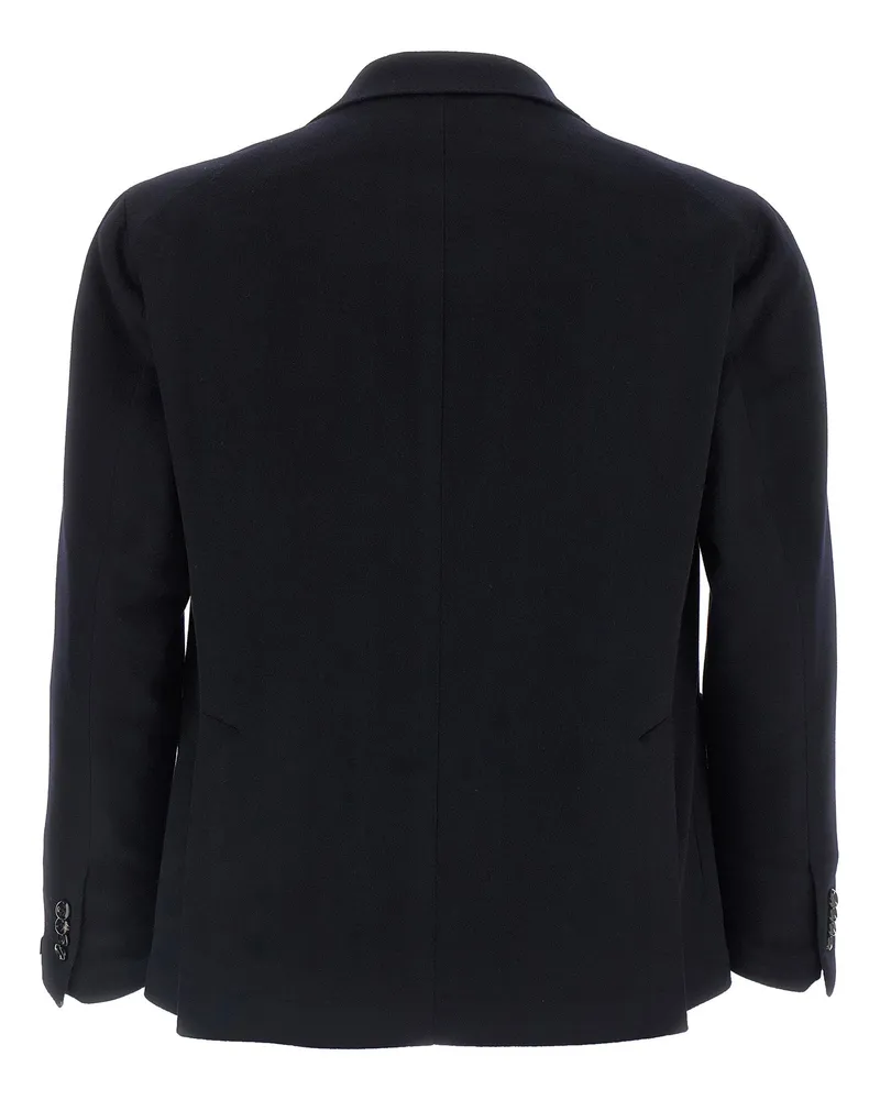 Tagliatore Cashmere Deconstructed Blazer — Black Black