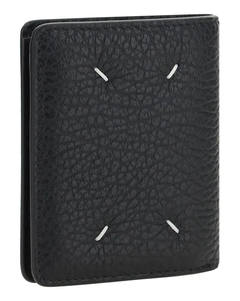 Maison Margiela Women's Leather Wallet Black Calf Bos Taurus Black