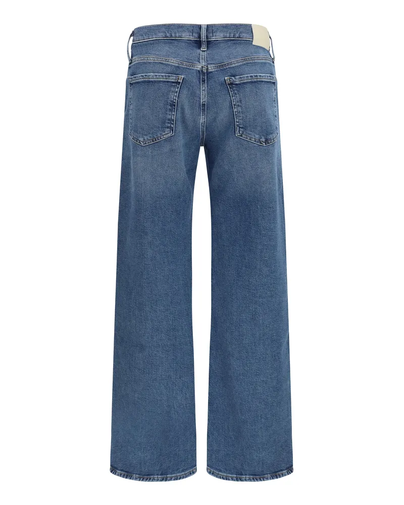 Citizens of humanity Women's Nora Wide-Leg Jeans Benson Cotton Blue