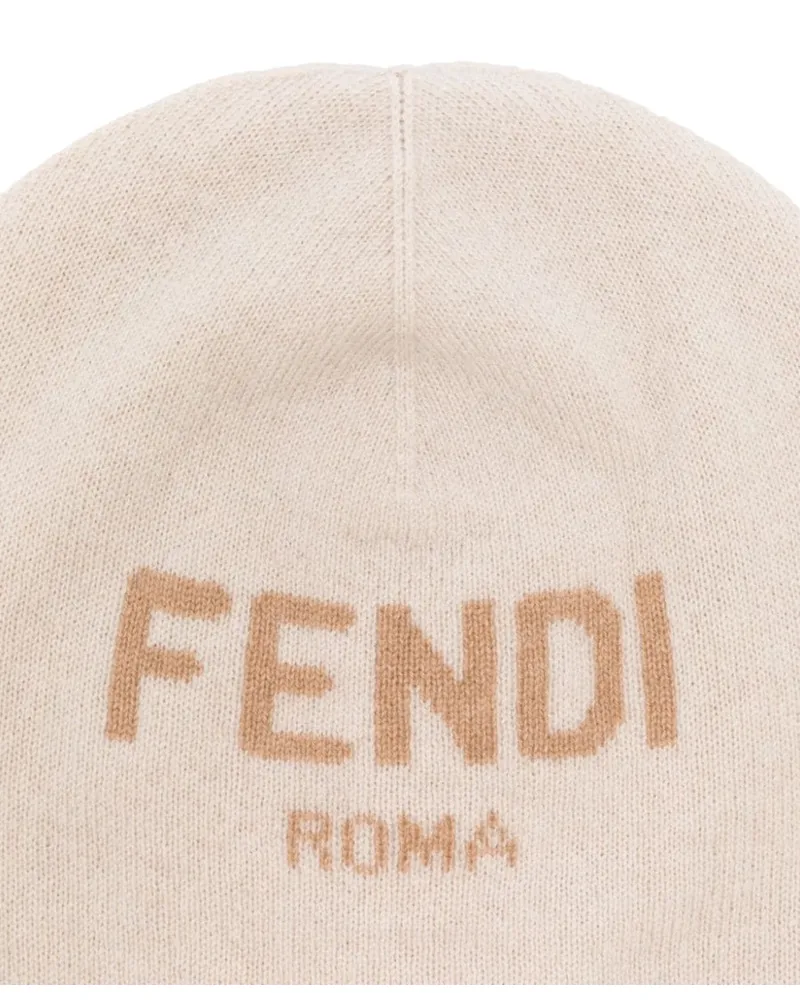 Fendi JUP070K_AS8MF1P2N Cashmere Knit Beanie — Multicolor Multicolor