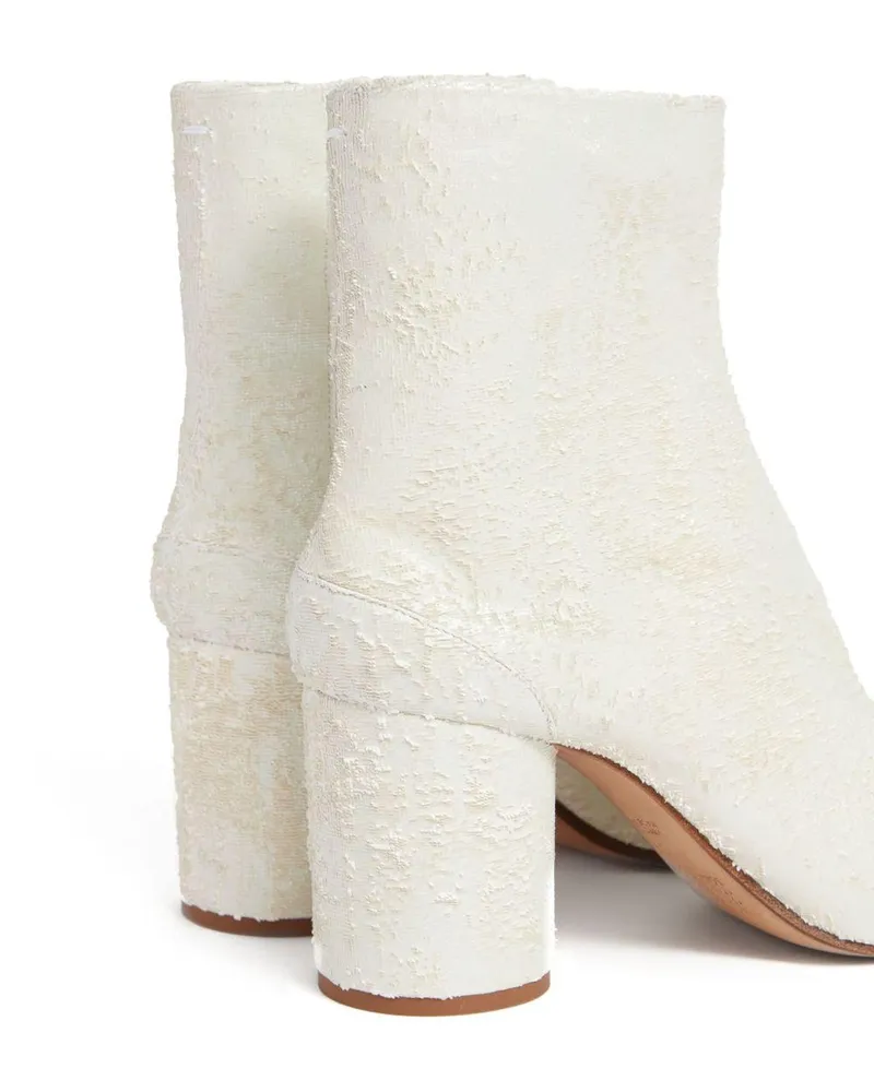 Maison Margiela Women's Boots Tabi White Leather Ovine White