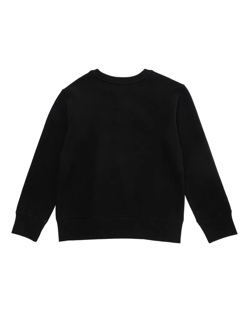 Ralph Lauren Boys' Sweatshirt V-Neck Black Cotton Blend Hoods & Sweatshirts Black