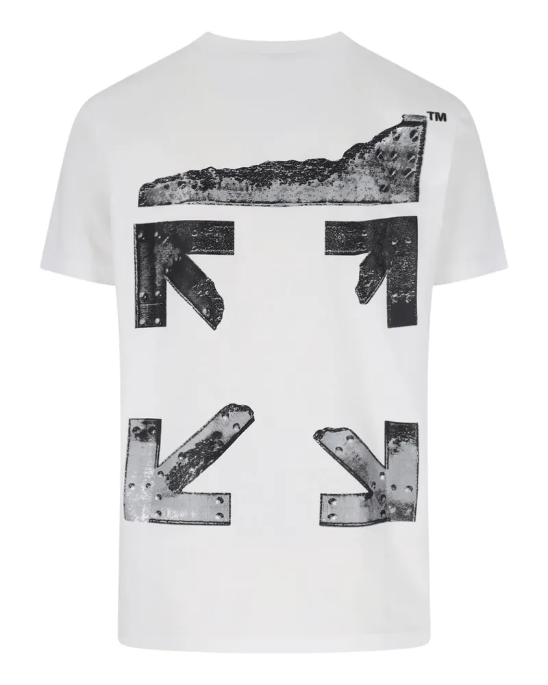 OFF-WHITE Men's T-Shirts And Polos White Cotton White