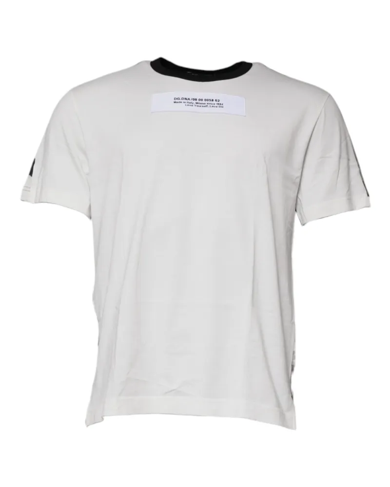 Dolce & Gabbana Men's Multicolor Camouflage Crew Neck T-Shirt Cotton Multicolor