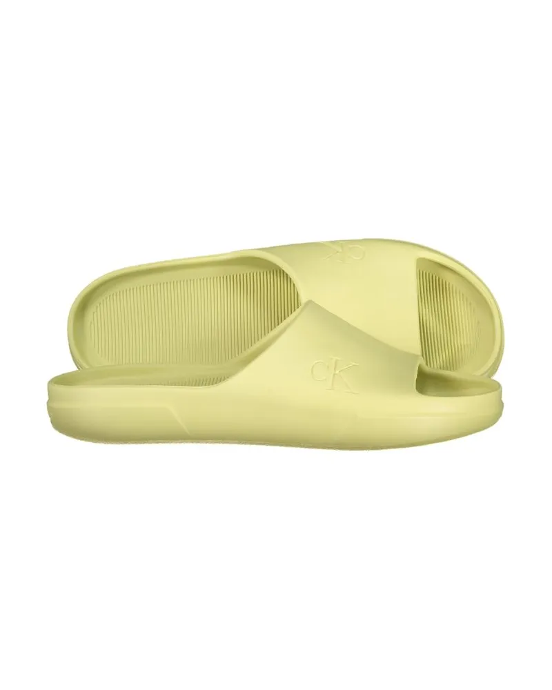 Calvin Klein Polyurethane Slipper — Yellow Yellow