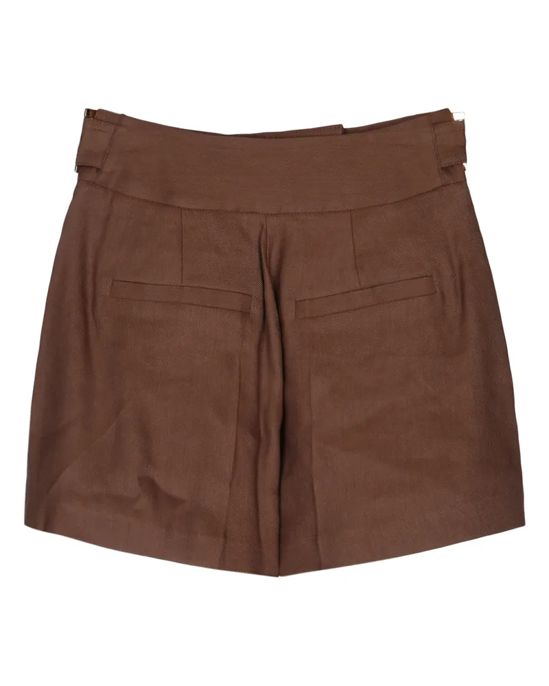Elisabetta Franchi Women's Shorts Cuoio Liviea Brown