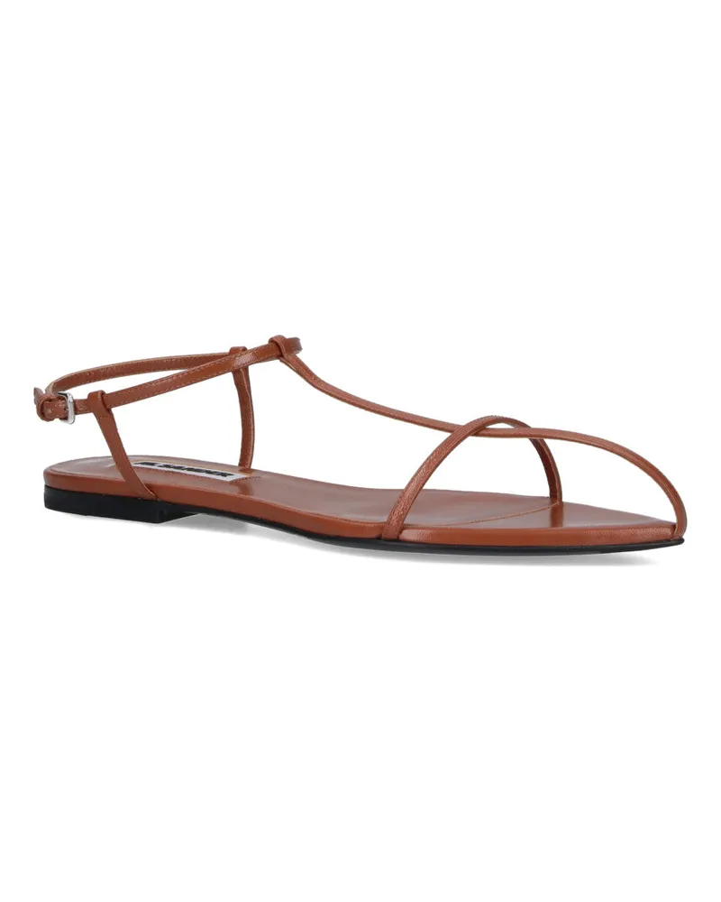 Jil Sander Women's Sandals Brown Upper: Goat Leather Brown