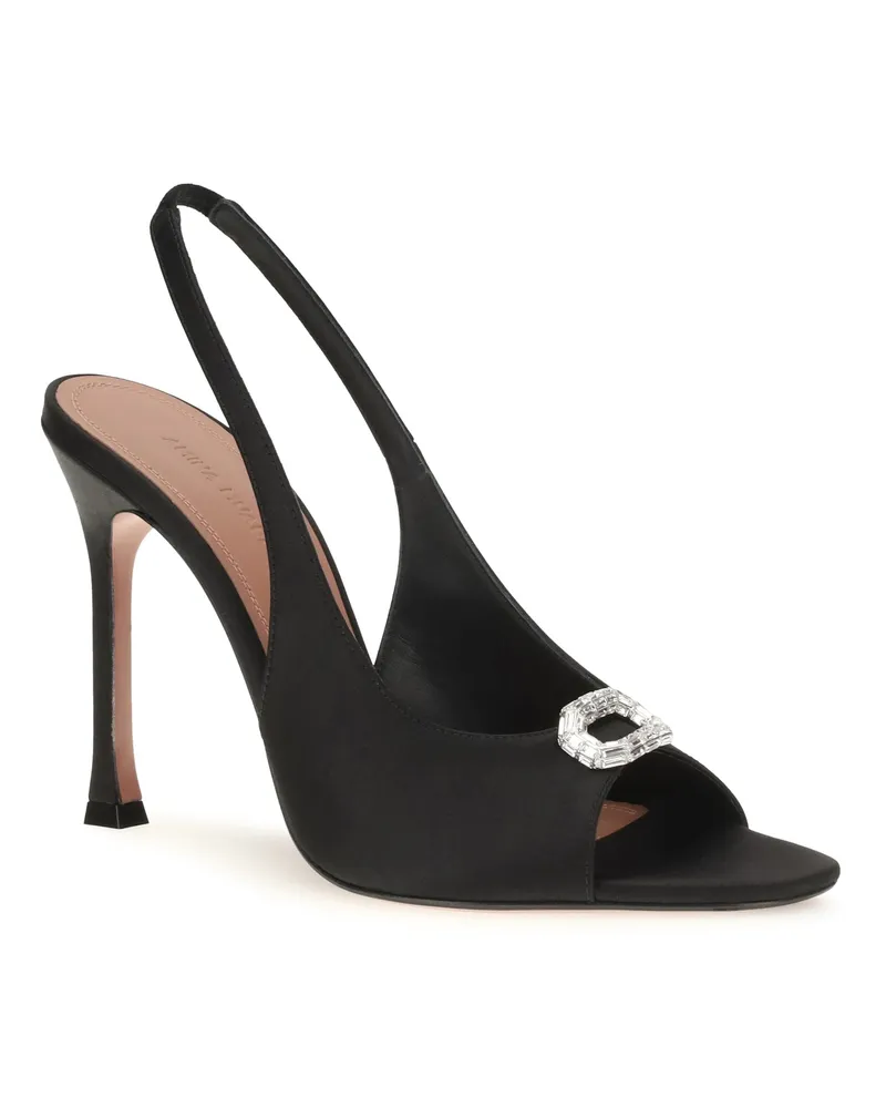 Amina Muaddi Slingback Sandals — Black Black