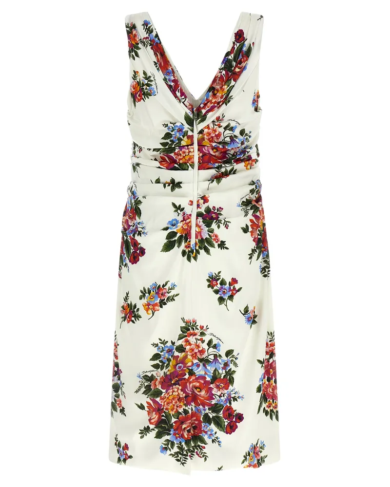 Dolce & Gabbana Women's White Viscose Midi Dress White