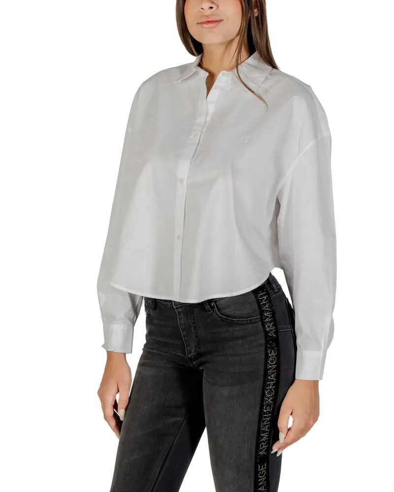 Armani Exchange Cotton Blouse — White White