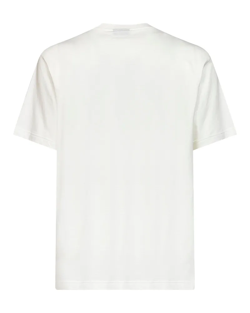 Gucci Men's T-Shirt Chalk Silk-Blend Jersey Ivory Cotton T-Shirts And Polos White