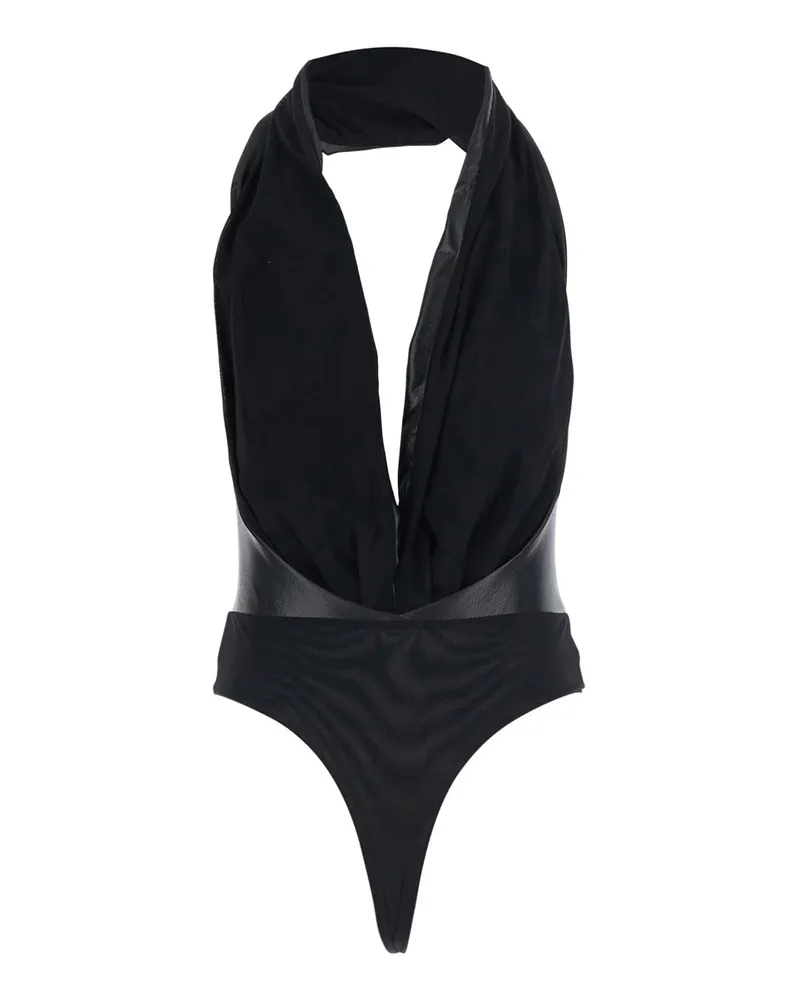 ANDAMANE Women's Bodysuit Sendaya Black Polyester Tops Top Black