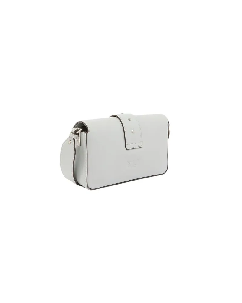 Pinko Leather Shoulder Bag — Gray Gray