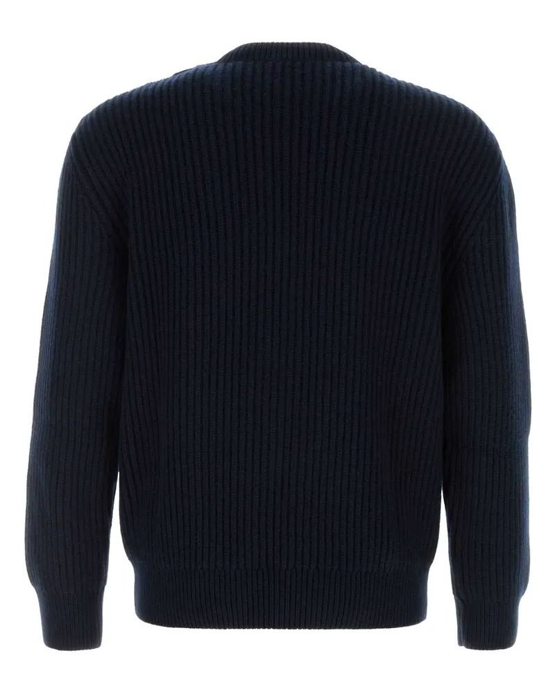 Ferragamo Ribbed Sweater — Navy Navy