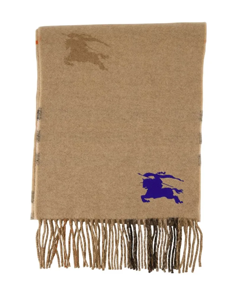 Burberry Men's Mu Ekd Scarf -  Cashmere Beige Accessories Beige