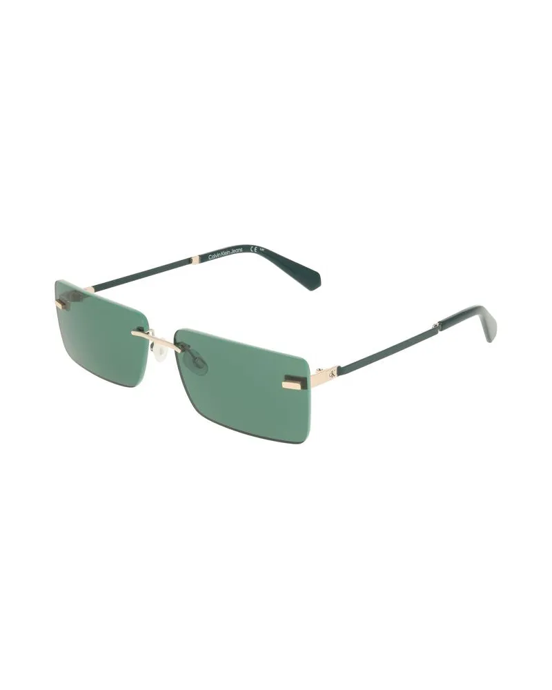 Calvin Klein CA-38339 Metal-Frame Sunglasses — Green Green