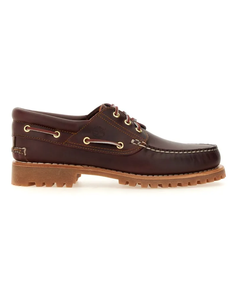 Timberland Leather Boat Moccasin — Bordeaux Bordeaux