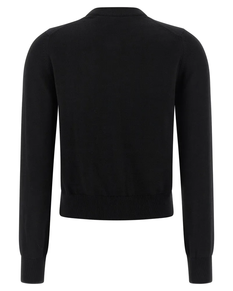 Kitsuné Women's Black Virgin Wool Cardigan Clothing Black
