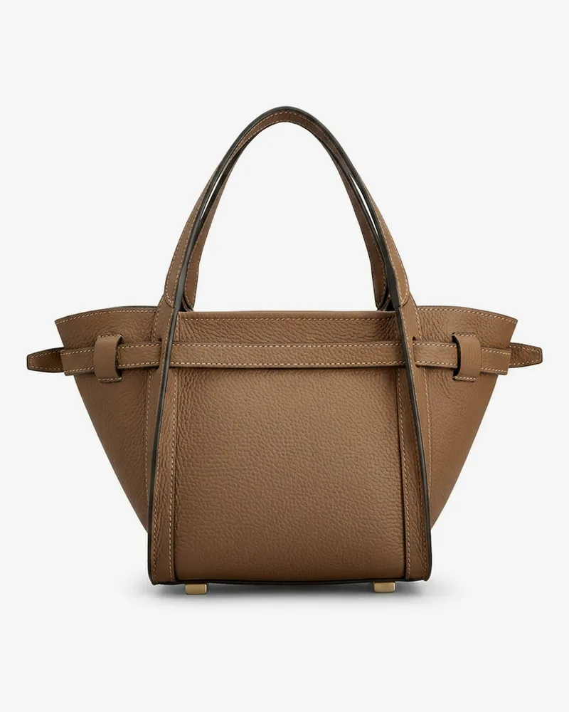 TOD'S Women's Shopping Bag T Signature Brown Leather Tote Brown