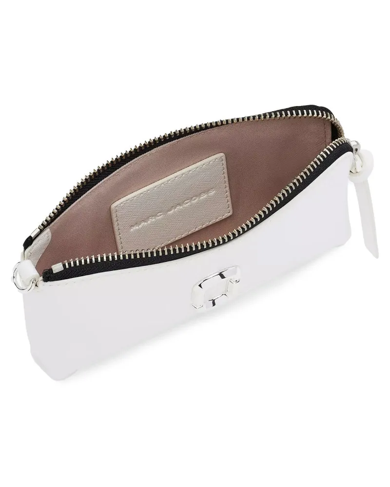 Marc Jacobs Women's Wristlet Pochette White Leather Shoulder Bags White