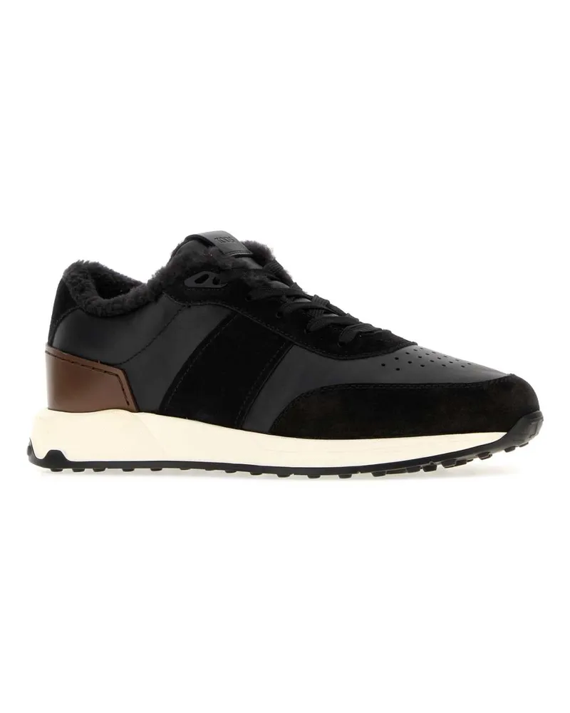 TOD'S Men's Black Leather Sneakers Nero Black