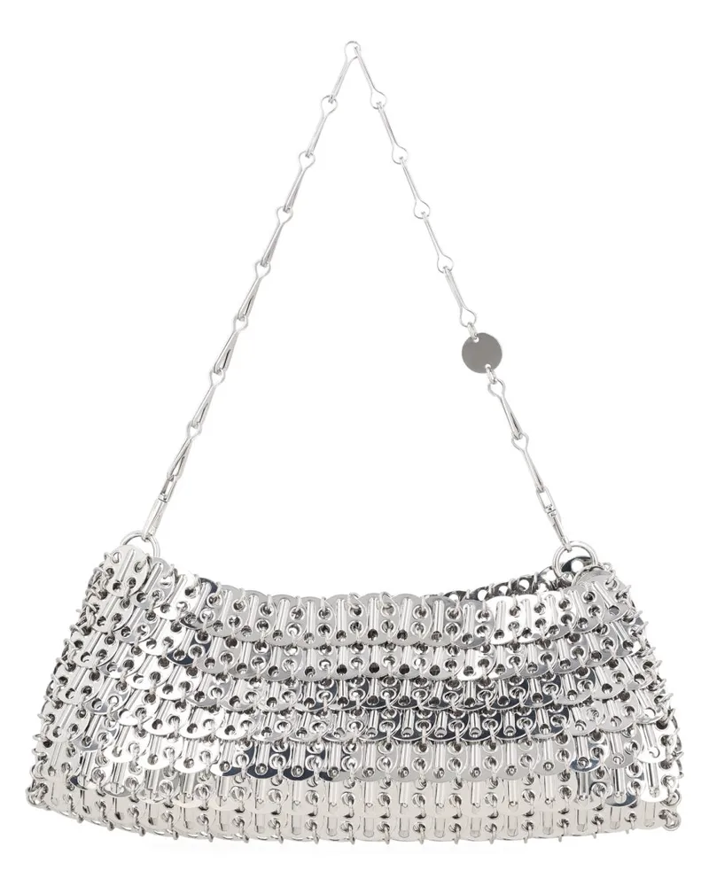 Paco Rabanne Women's Clutch 1968 Silver Steel Shoulder Bags Silver