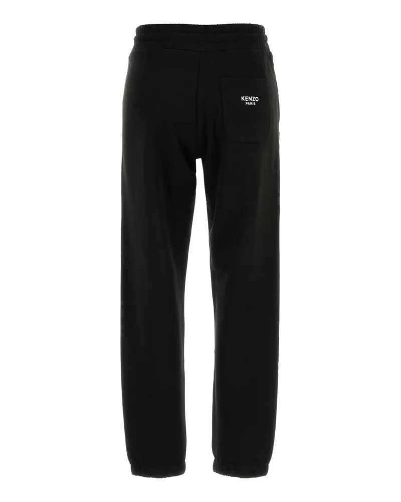 Kenzo Women's Black Cotton Joggers Exterior: Pantaloni Black