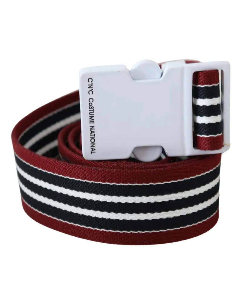 CoSTUME NATIONAL Men's Black Cotton And Canvas Regular Belt Black