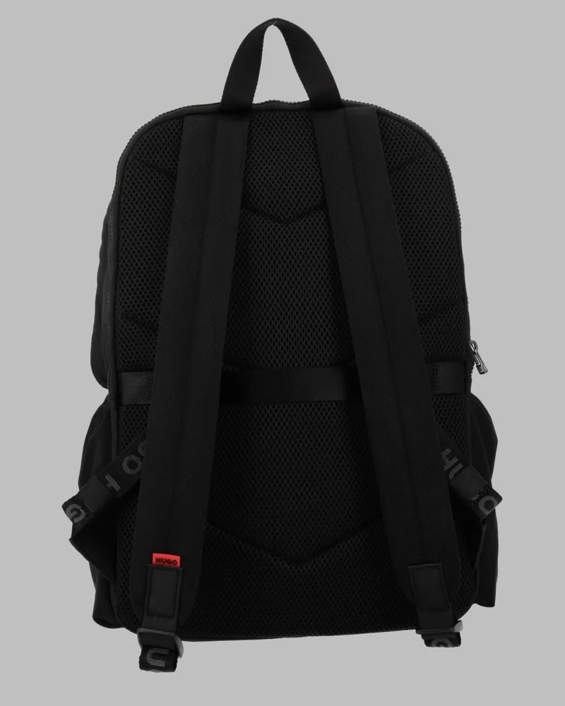 HUGO BOSS Men's Backpack Ayden Black Recycled Polyamide Backpacks Black