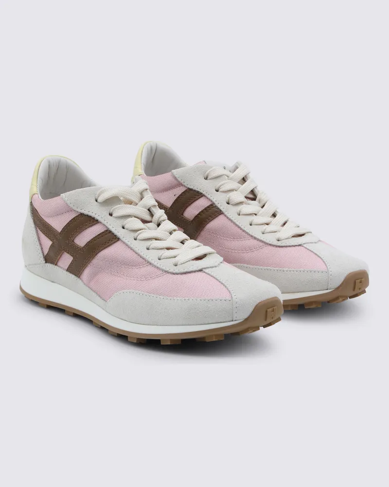 Hogan Women's Sneakers Rosa-Marrone-Giallo _cover Tex-Le Sole El Rosa/marrone/giallo Tex/le Pink