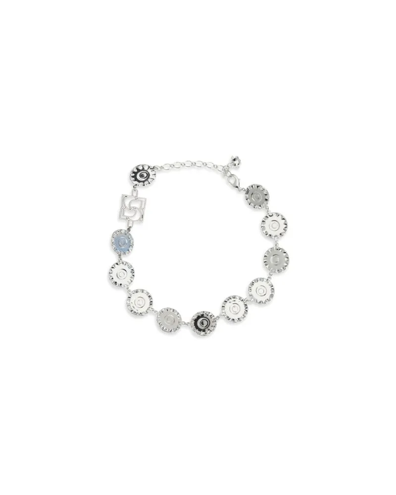 Magda Butrym Pearl and Crystal Necklace — Silver Silver
