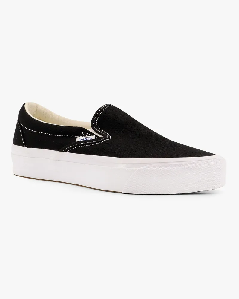 Vans Men's Canvas Slip-On Sneakers Reissue 98 Black Trainers Black