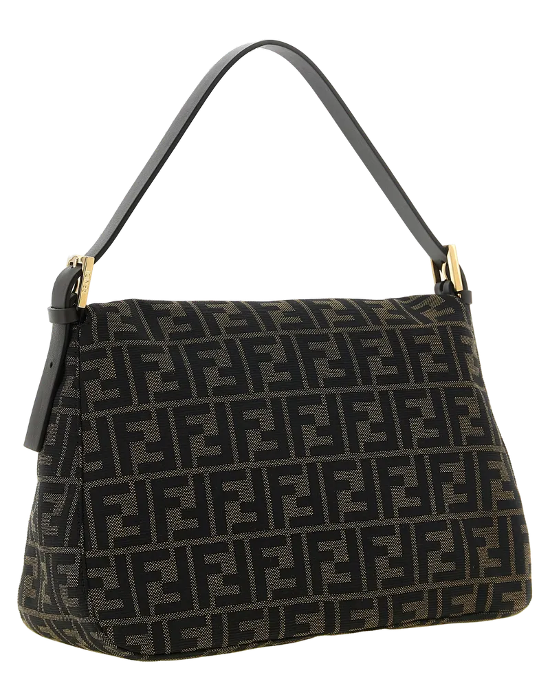 Fendi Jacquard Shoulder Bag — Brown Brown