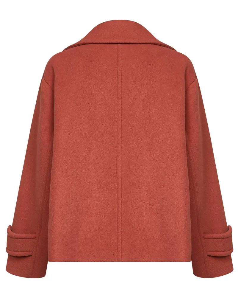 Chloé Virgin Wool-Blend Coat — Pink Pink