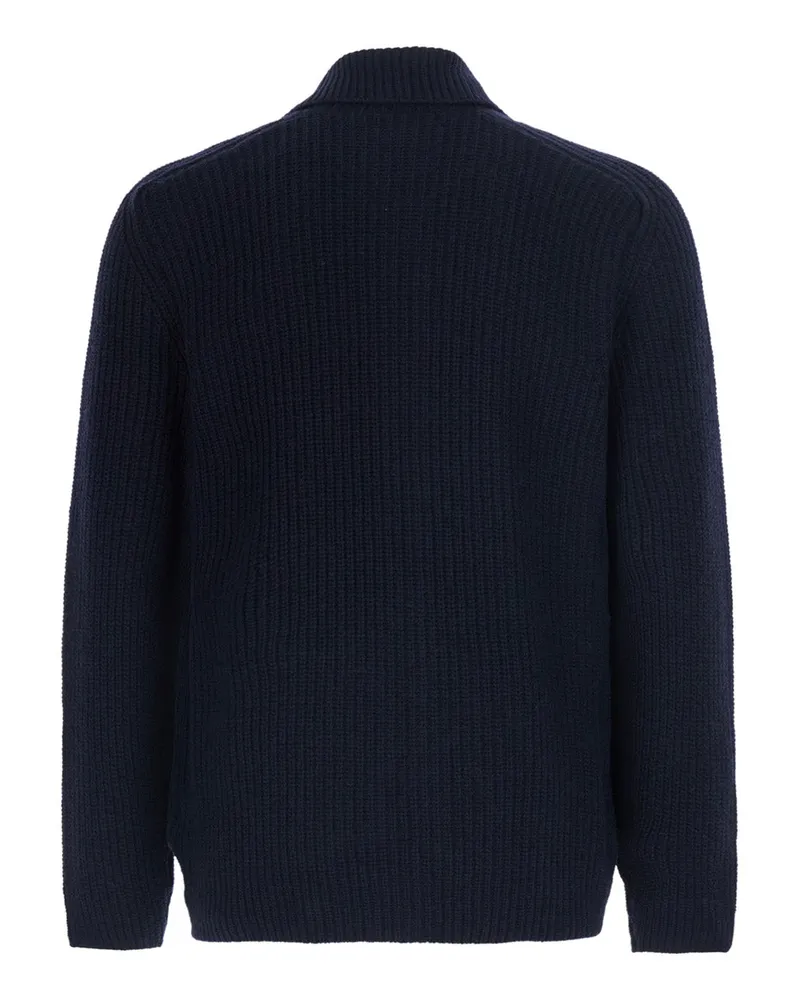 Tagliatore Dundret Cardigan — Navy Navy