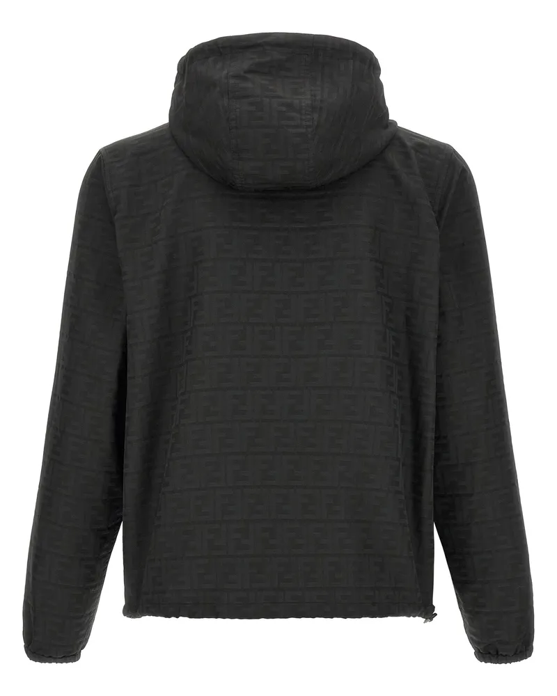 Fendi FF Monogram Jacquard Jacket — Black Black