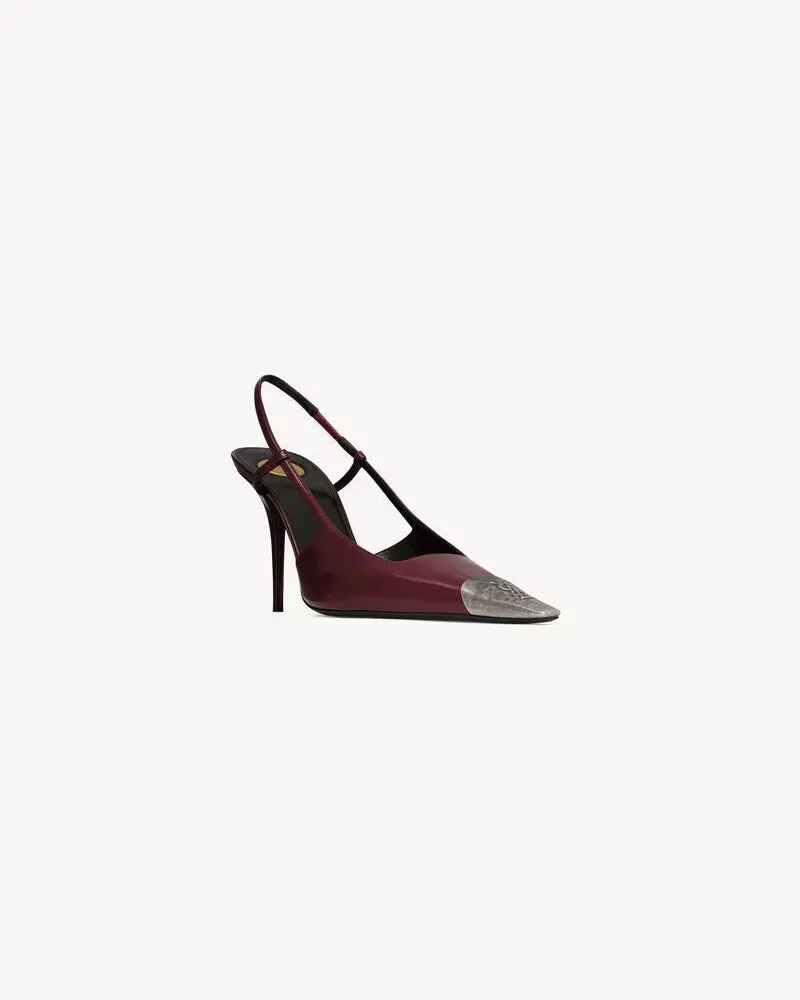 Saint Laurent H26 Pump — Burgundy Burgundy
