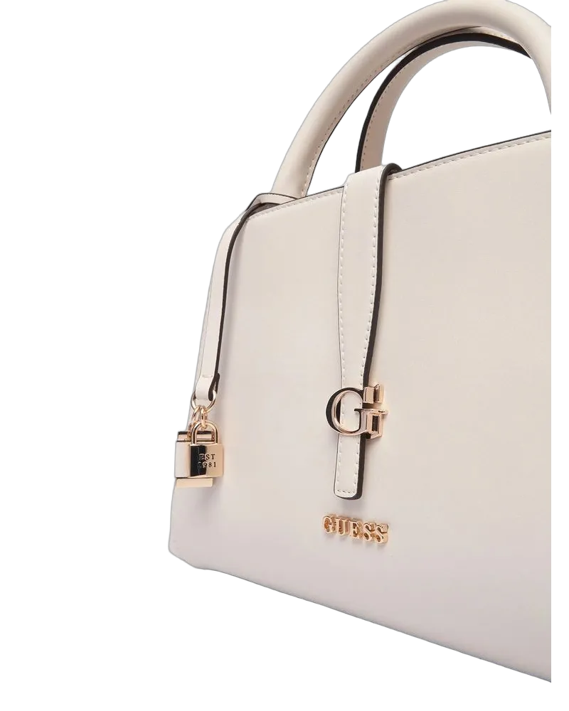 Guess Women's Satchel Stone Polyurethane Satchel-bags Beige