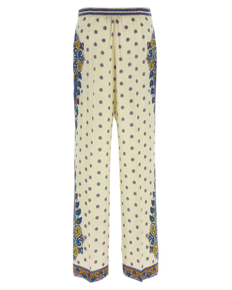 Etro Women's White Viscose Casual Pants White