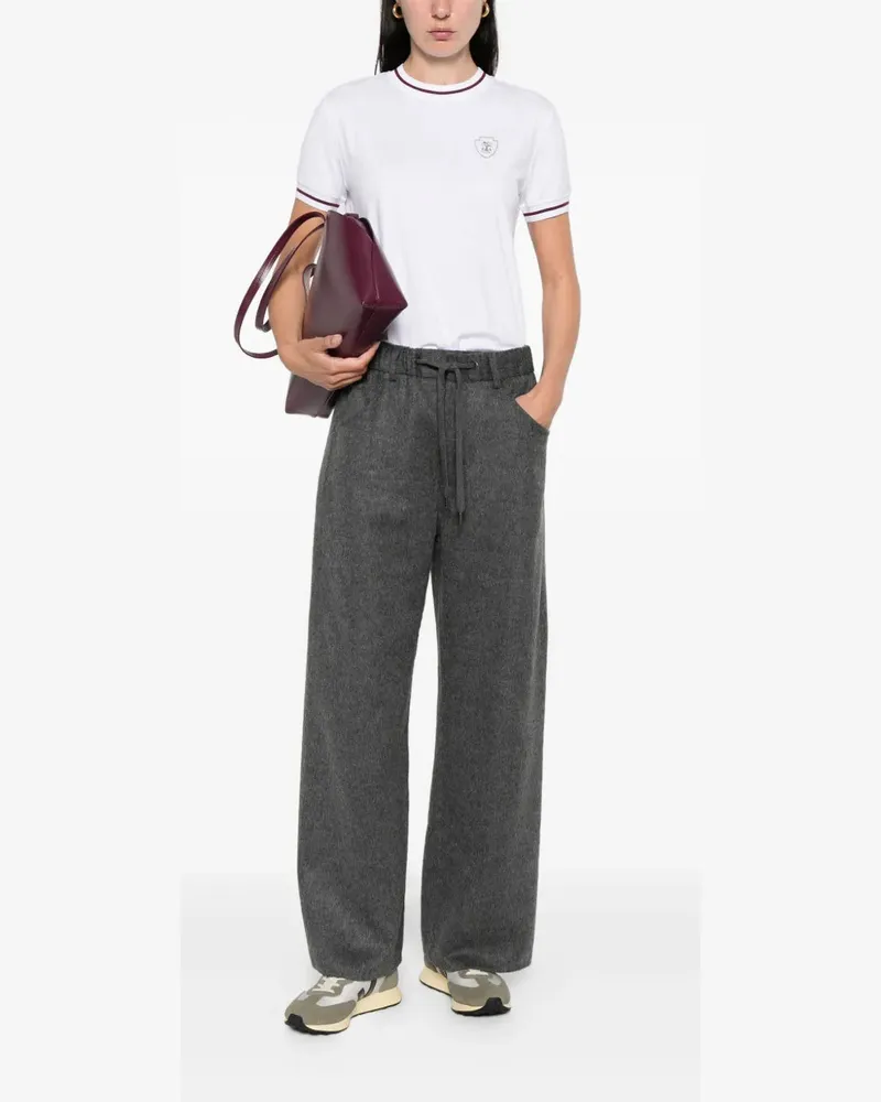Brunello Cucinelli Women's Embroidered-Detail Cotton T-Shirt Aw25 W 