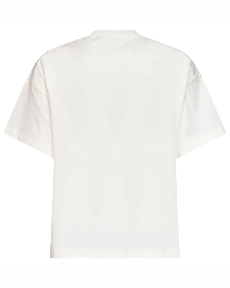 Jil Sander Men's T-Shirt Boxy Porcelain Cotton White T-Shirts And Polos White