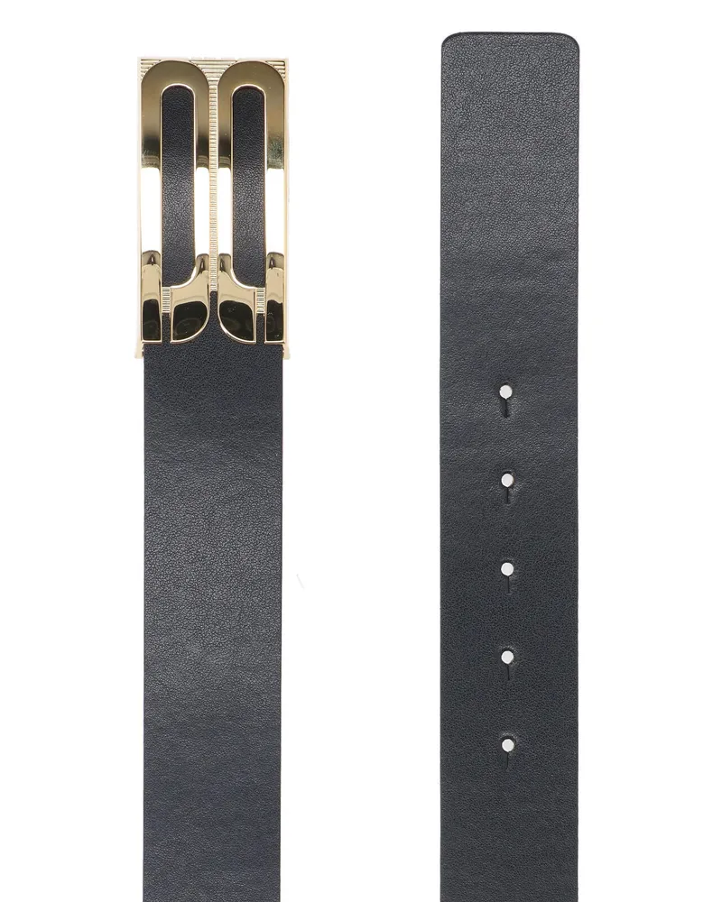 Victoria Beckham Women's Belts Black Leather Black