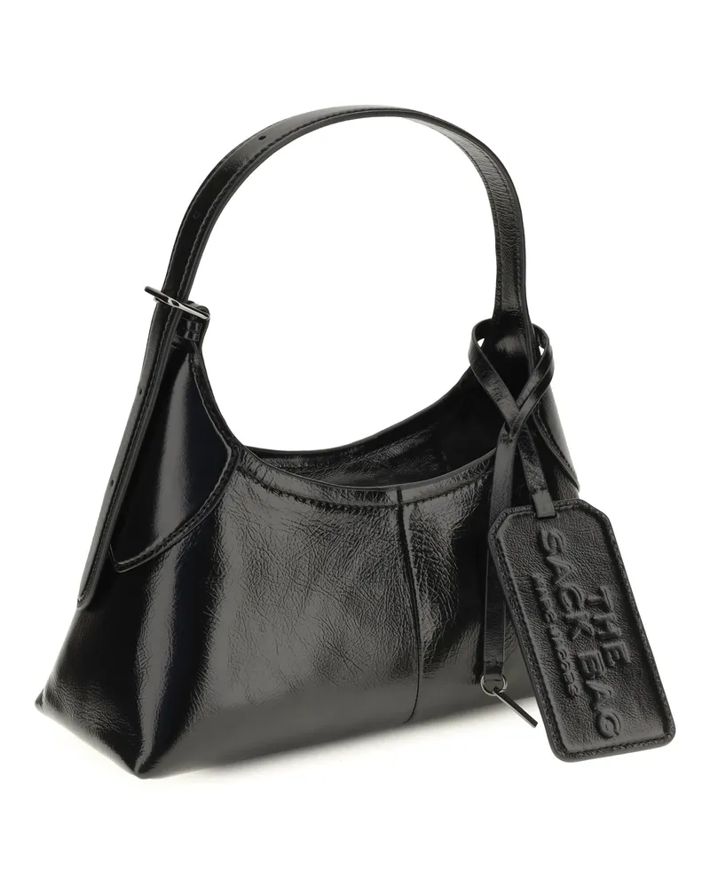 Marc Jacobs Small Belted Sack Calfskin Leather Shoulder Bag — Black Black