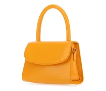Women's Orange Leather Mini Handbag Sunflower Borse A Mano Bag