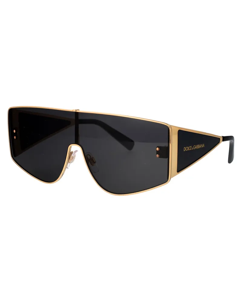 Dolce & Gabbana 0DG2305 Gold Metal Square Sunglasses — Gold Gold