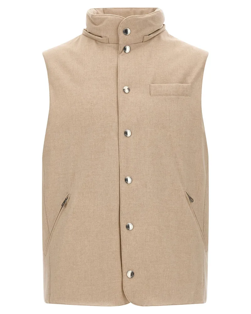 Brunello Cucinelli Vest — Sand Sand