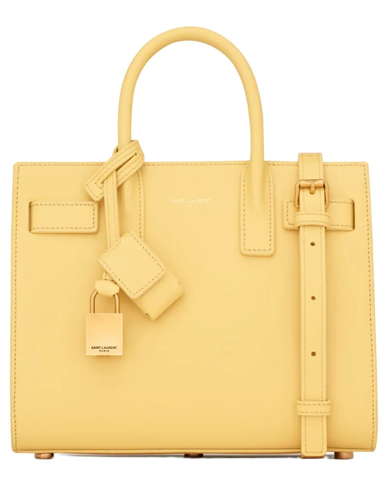Saint Laurent Sac Top Handle Bag — Yellow Yellow