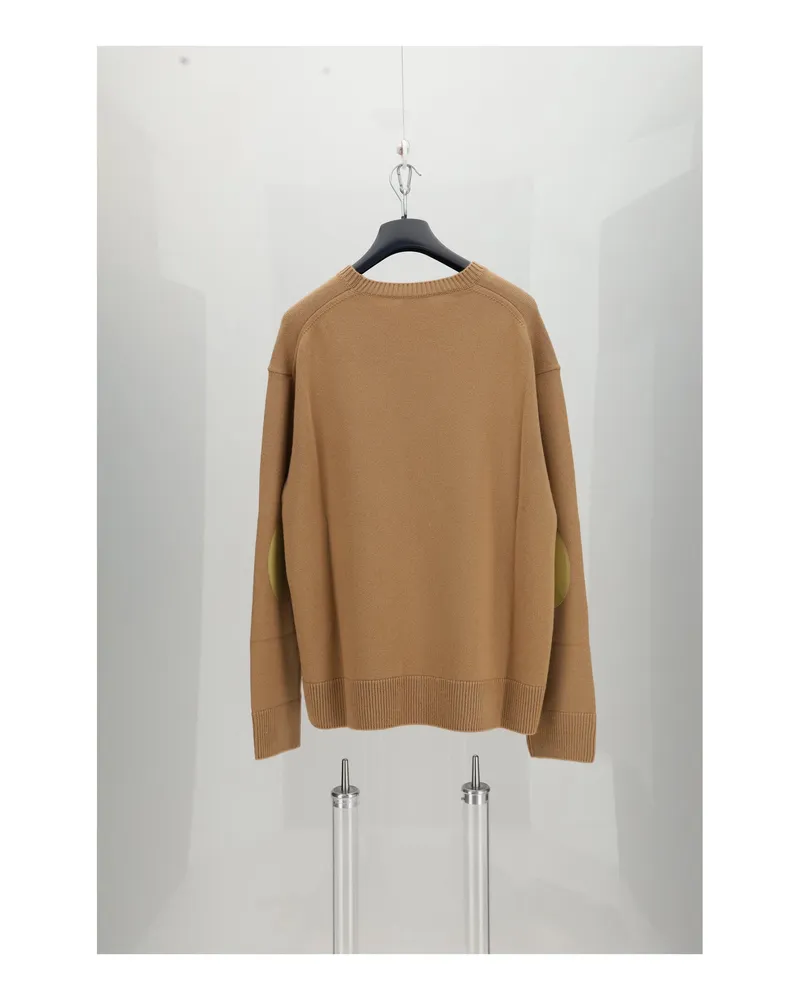 Celine Men's Crewneck Sweater Caramel Cashmere Caramel