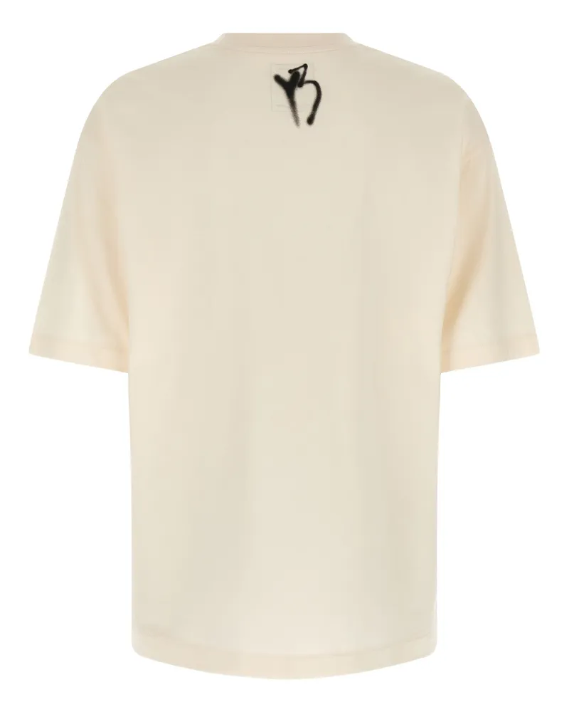 Y-3 Men's White Cotton T-Shirt White