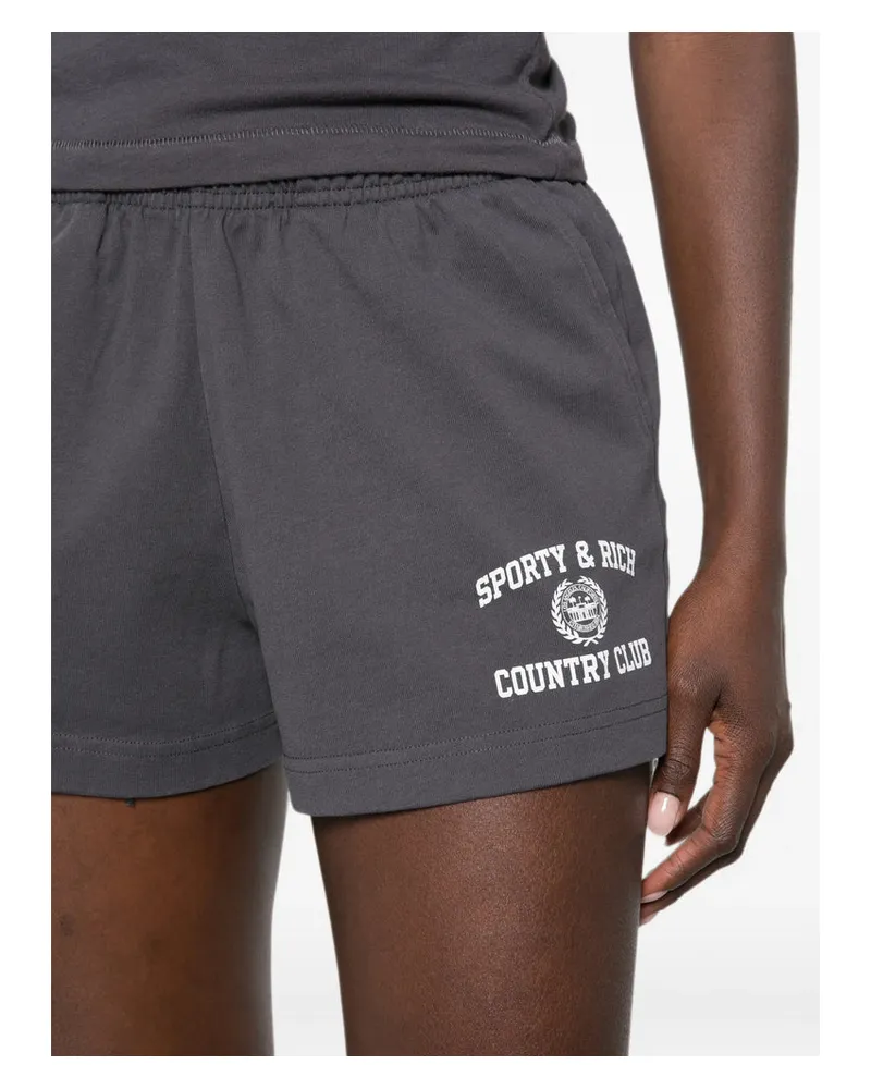 SPORTY & RICH Carbo Shorts — Gray Gray